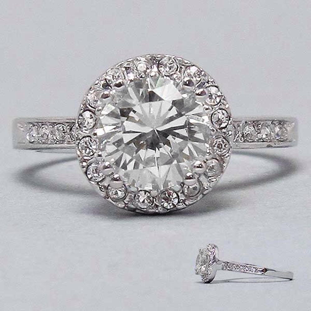 CZ Ring Size 7 Women Jewelry Wedding Engagement